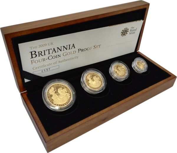 2009 Proof Gold Britannia 4 Coin Set