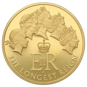 2015 5 oz £10 Gold Proof Coin The Longest Reigning Monarch Boxed