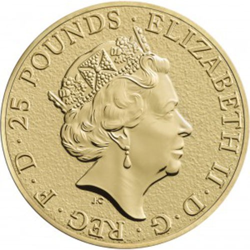 2016 1/4 oz British Gold Queens Beast Lion Coin (BU) - Image 2