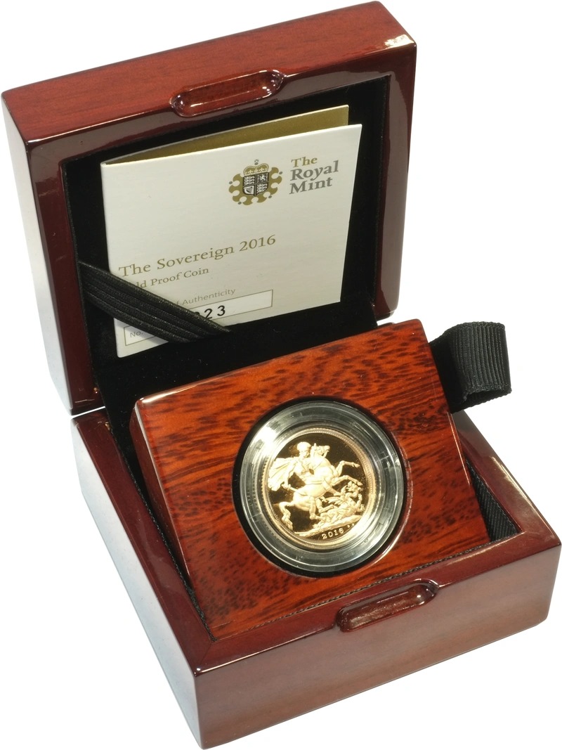 2016 Proof Gold Sovereign Butler Eff