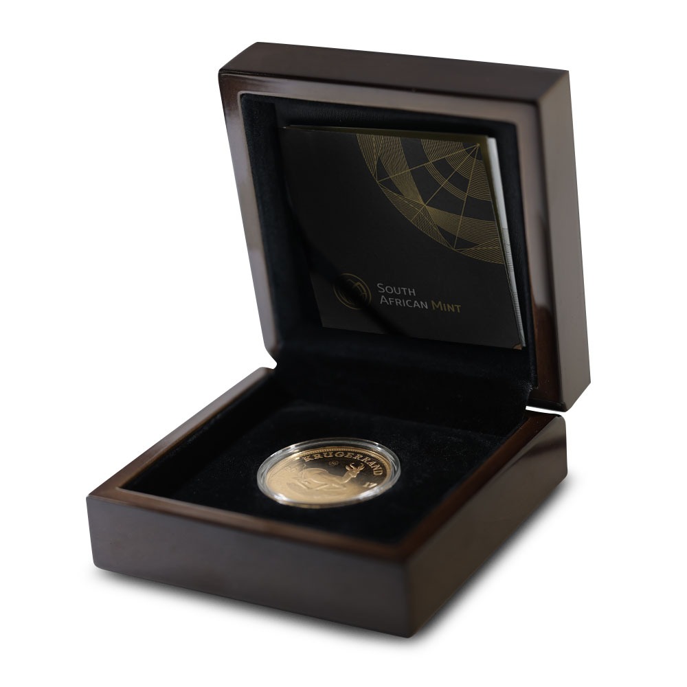 2017 1 oz Proof 50th Anniversary South African Gold Krugerrand Coin (Box + CoA) - Image 3