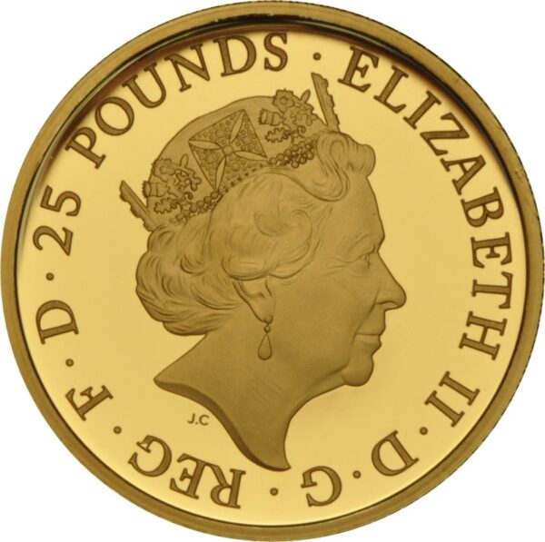 2017 1/4 oz Proof Lion of England Gold Coin Queen's Beasts Boxed - Image 2