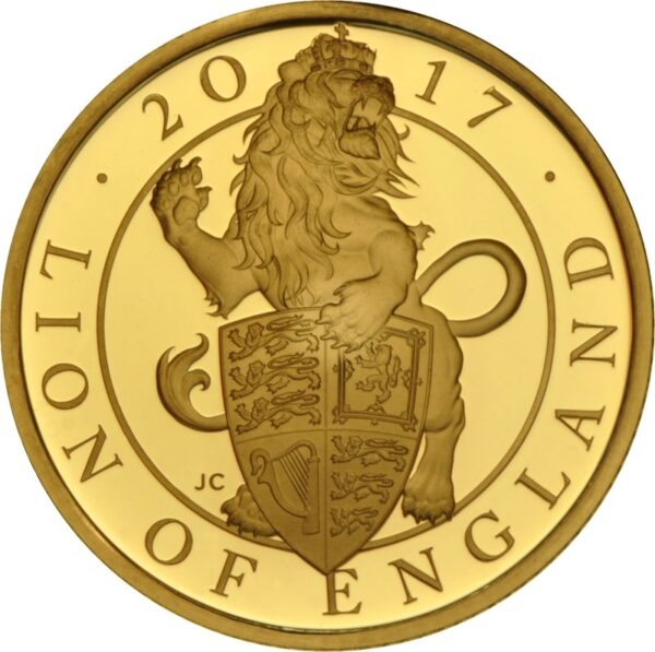 2017 1/4 oz Proof Lion of England Gold Coin Queen's Beasts Boxed - Image 3