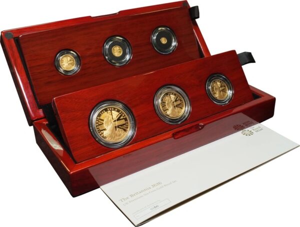 2020 Proof Gold Britannia 6 Coin Set
