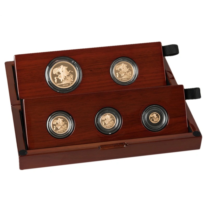 2020 Proof Gold Sovereign 5 Coin Set