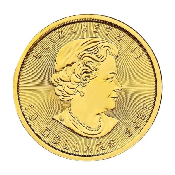 2021 1/4 oz Canadian Maple Leaf Gold Coin - Image 2