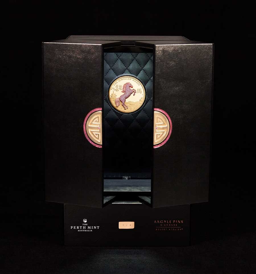 2021 Australia 10 oz Gold Jewelled Horse Proof - Image 7