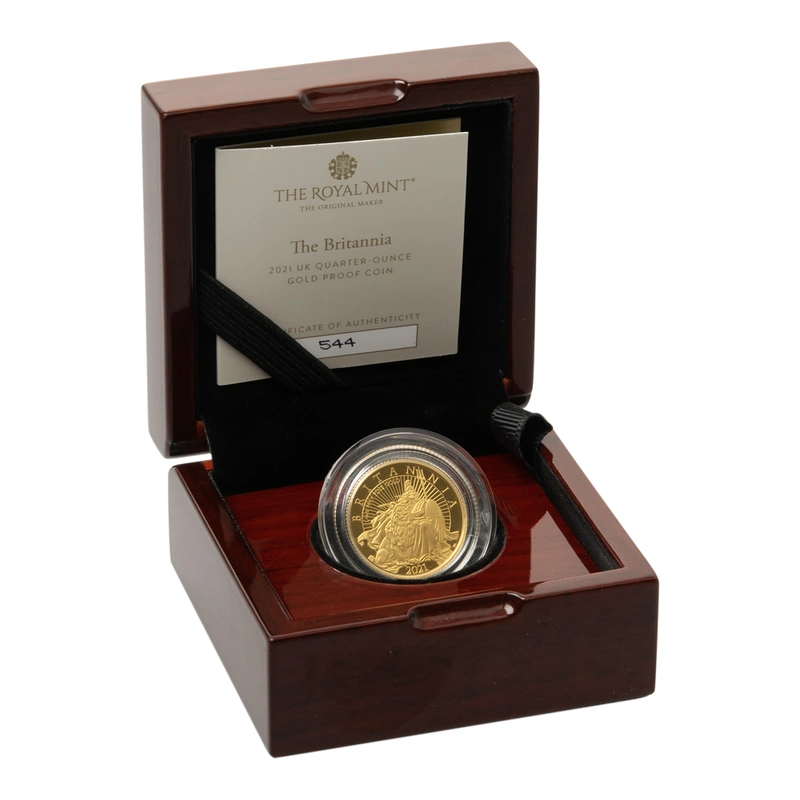 2021 Proof 1/4 oz Gold Britannia Co