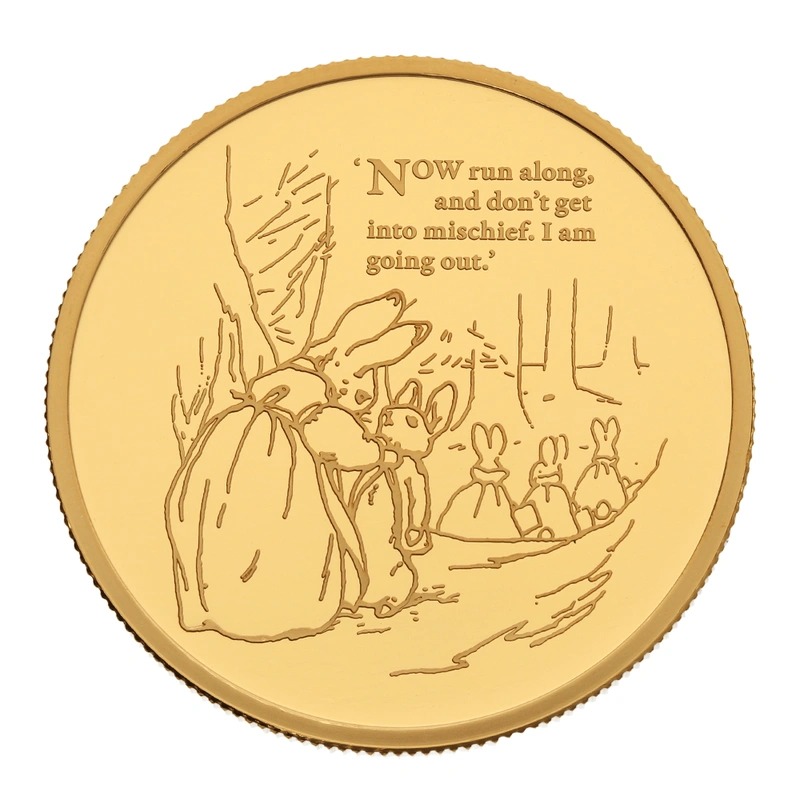 2021 Proof Peter Rabbit 1 oz Gold Coin Boxed - Image 2