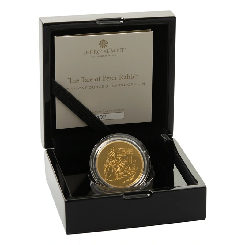2021 Proof Peter Rabbit 1 oz Gold Co