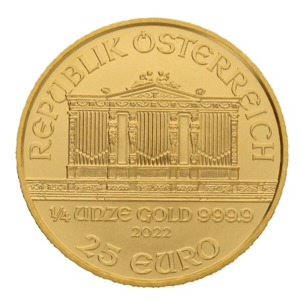 2022 1/4 oz Austrian Gold Philharmonic Coin - Image 2