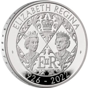 2022 Platinum Piedfort £5 Proof Crow