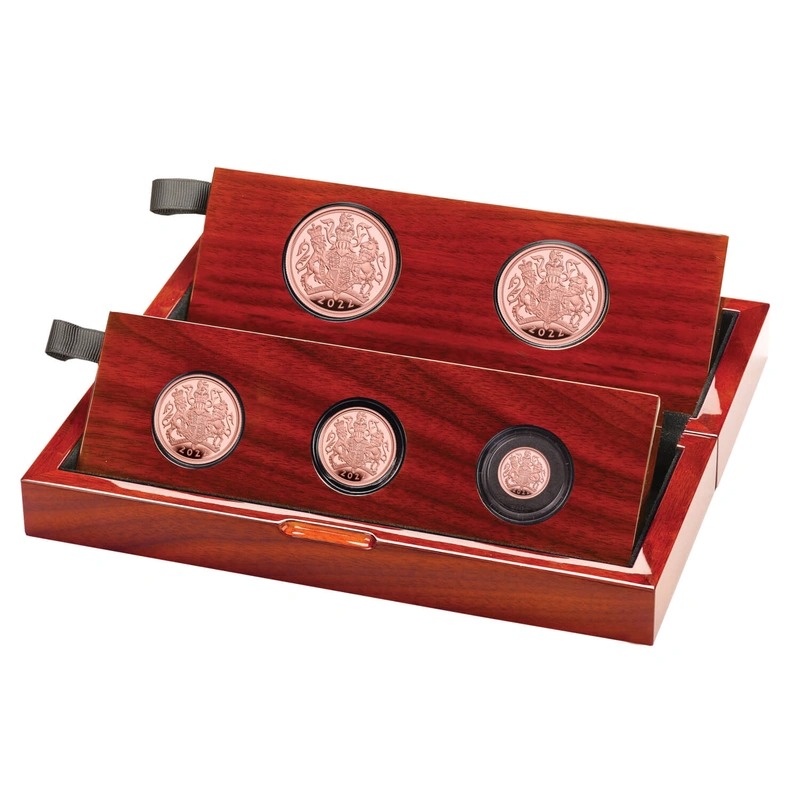 Proof Gold Sovereign 5 Coin Set Fift