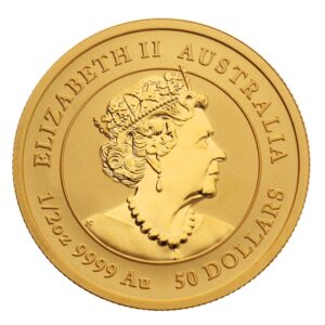 2022 1/2 oz Year of the Tiger Gold Coin Perth Mint Australian Lunar Series