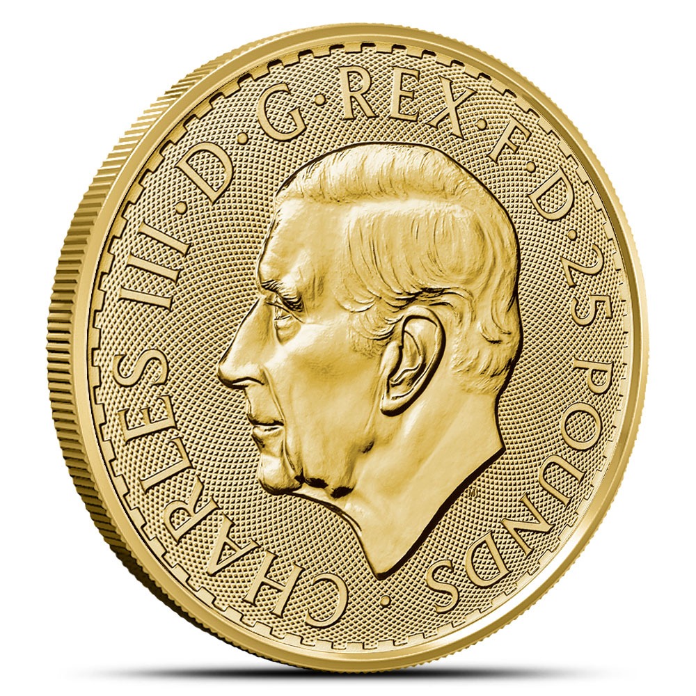 2023 1/4 oz British Gold Britannia Coin (BU, King Charles Obverse) - Image 2