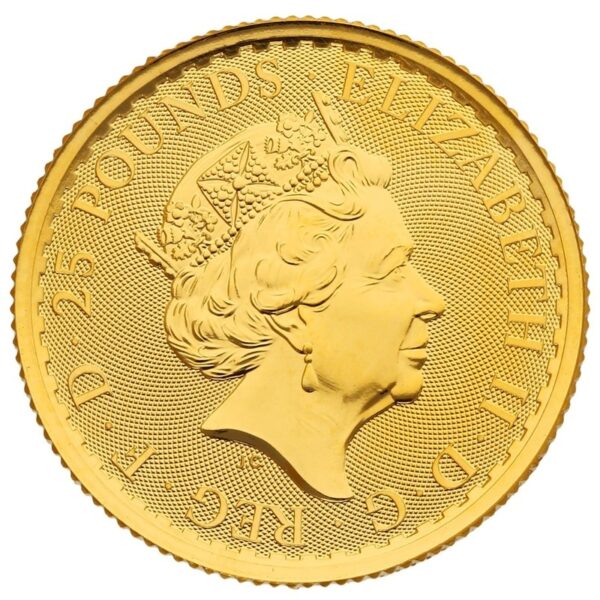2023 1/4 oz Gold Britannia Coin Queen Elizabeth II - Image 2