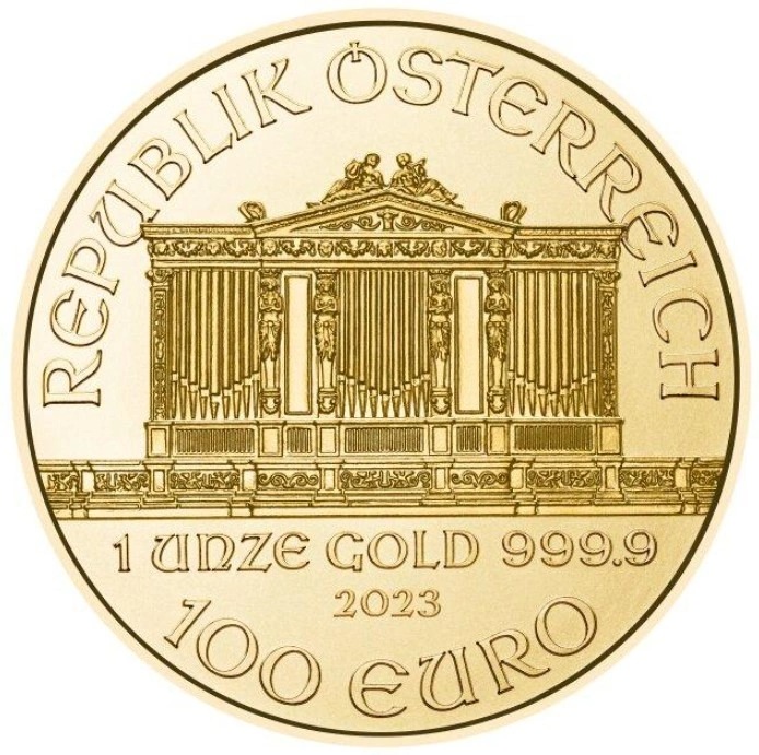 2023 1 oz Austrian Gold Philharmonic Coin - Image 2