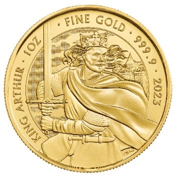 2023 1 oz King Arthur Gold Coin Myths & Legends - Image 2