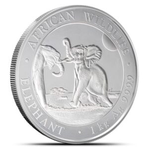 2024 1 Kilo Somalia Silver Elephant