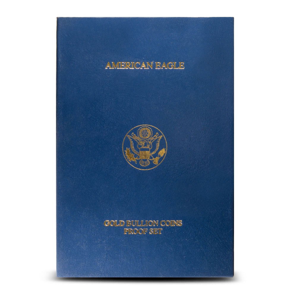 2000-W 4-Coin Proof American Gold Eagle Set (Box + CoA) - Image 8