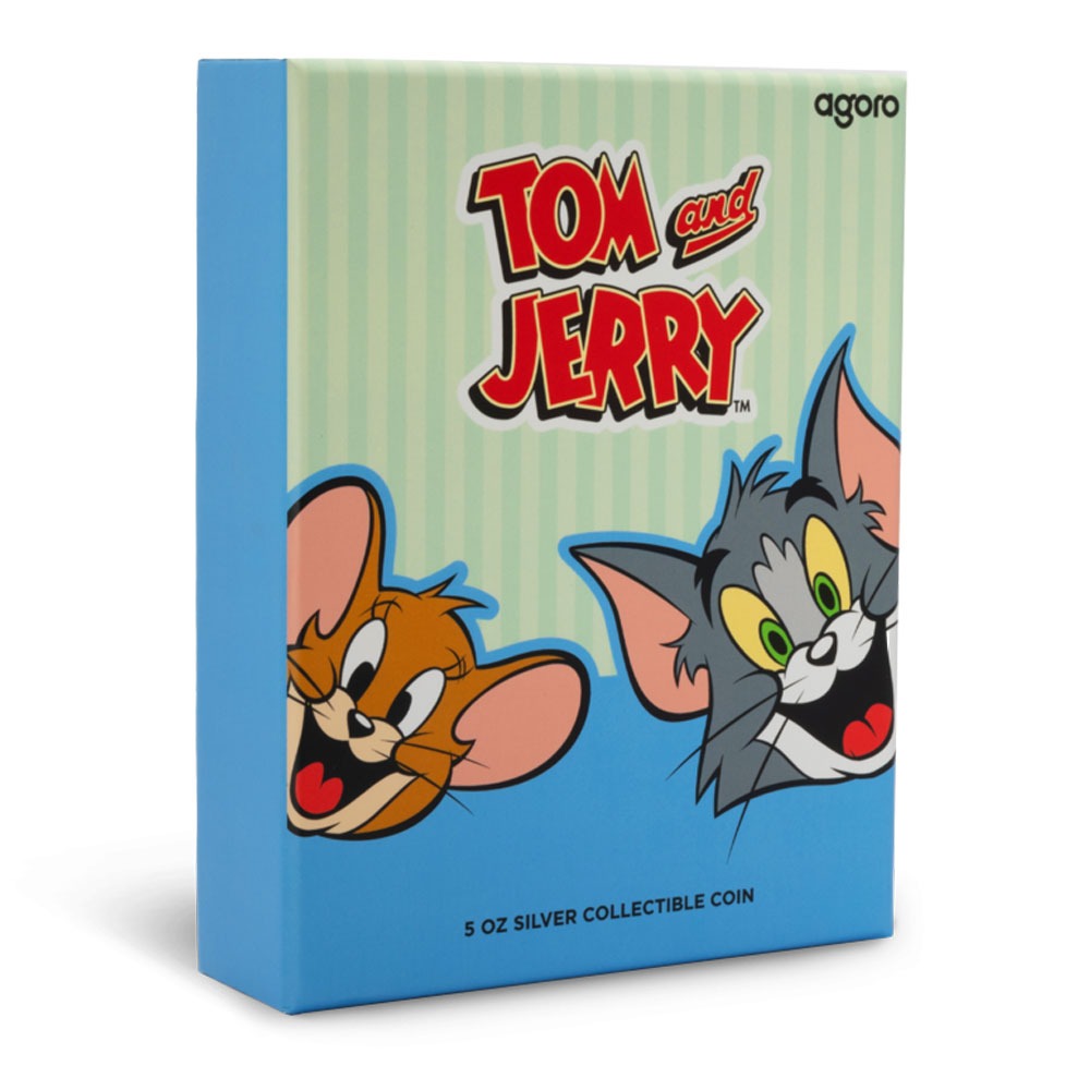 2025 5 oz Proof Colorized Niue Silver Tom and Jerry 85th Anniversary Coin (Box + CoA) - Image 6