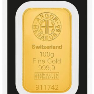 Buy 100g Argor-Heraeus Gold Bullion