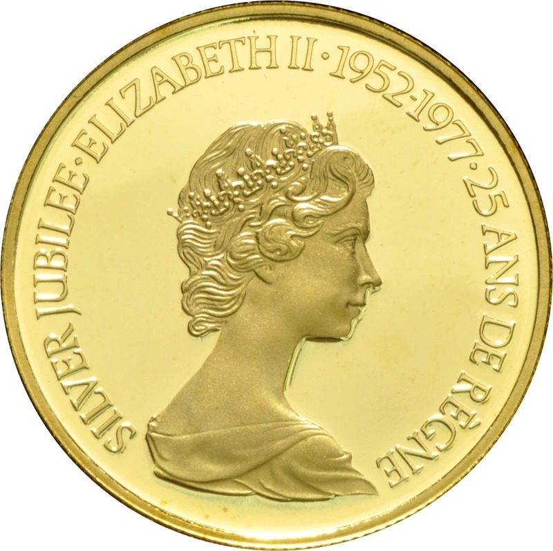 1977 Canadian $100 1/2 oz Proof Gold Coin QEII silver Jubilee Boxed - Image 2