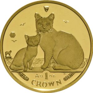 1 oz Isle of Man Crown Gold Coin Man