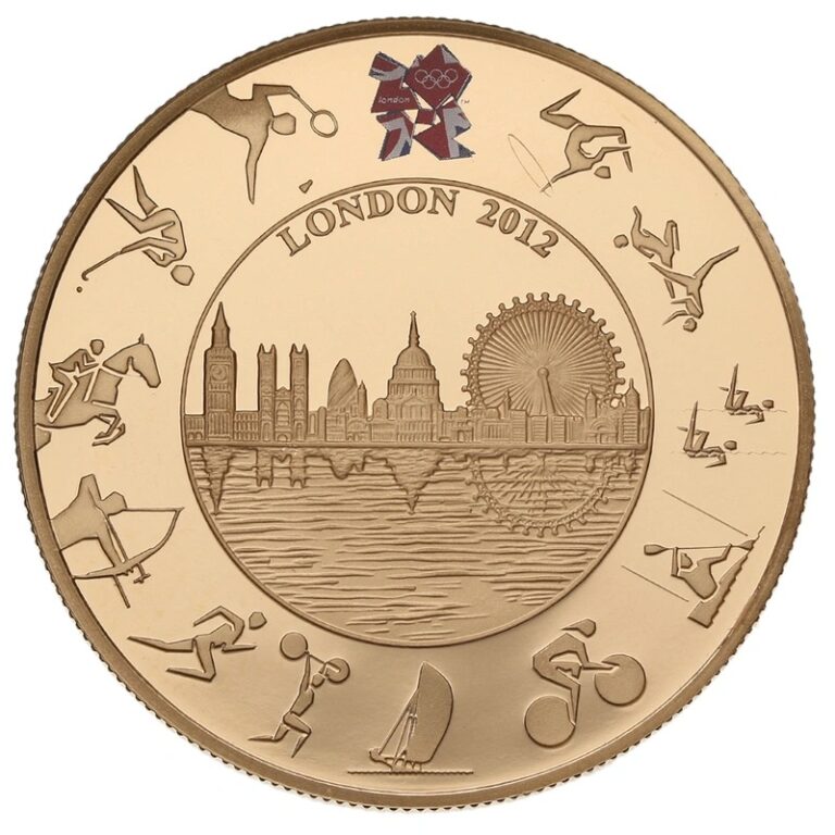 London 2012 Olympic Paralympic Gold Proof £5 two Crown set Boxed ...