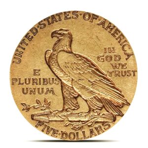 Pre-33 $5 Indian Gold Half Eagle Coin (VF)