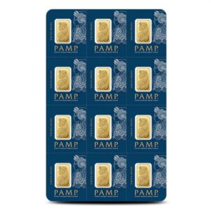 12 Gram PAMP Suisse Divisible Gold Bar (New w/ Assay, 12×1)