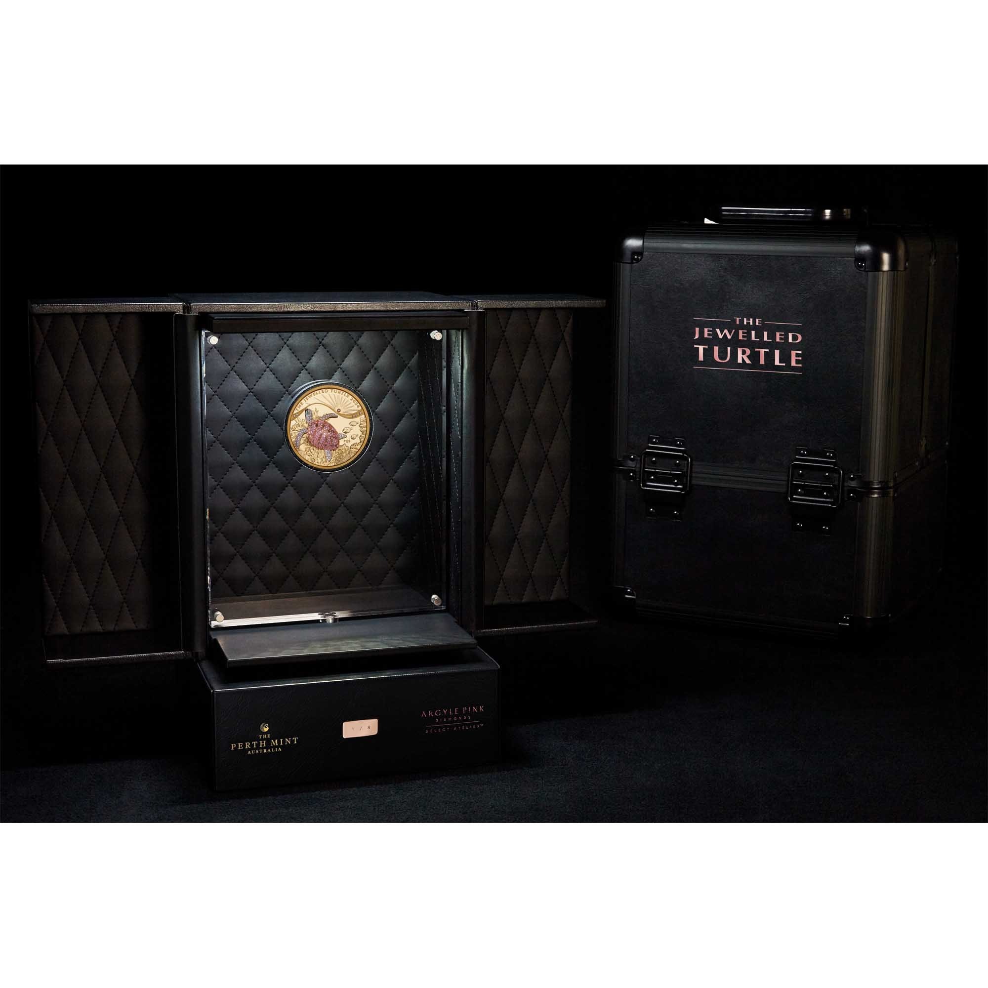 2024 10 oz Proof Jewelled Turtle Gold Coin - Image 8