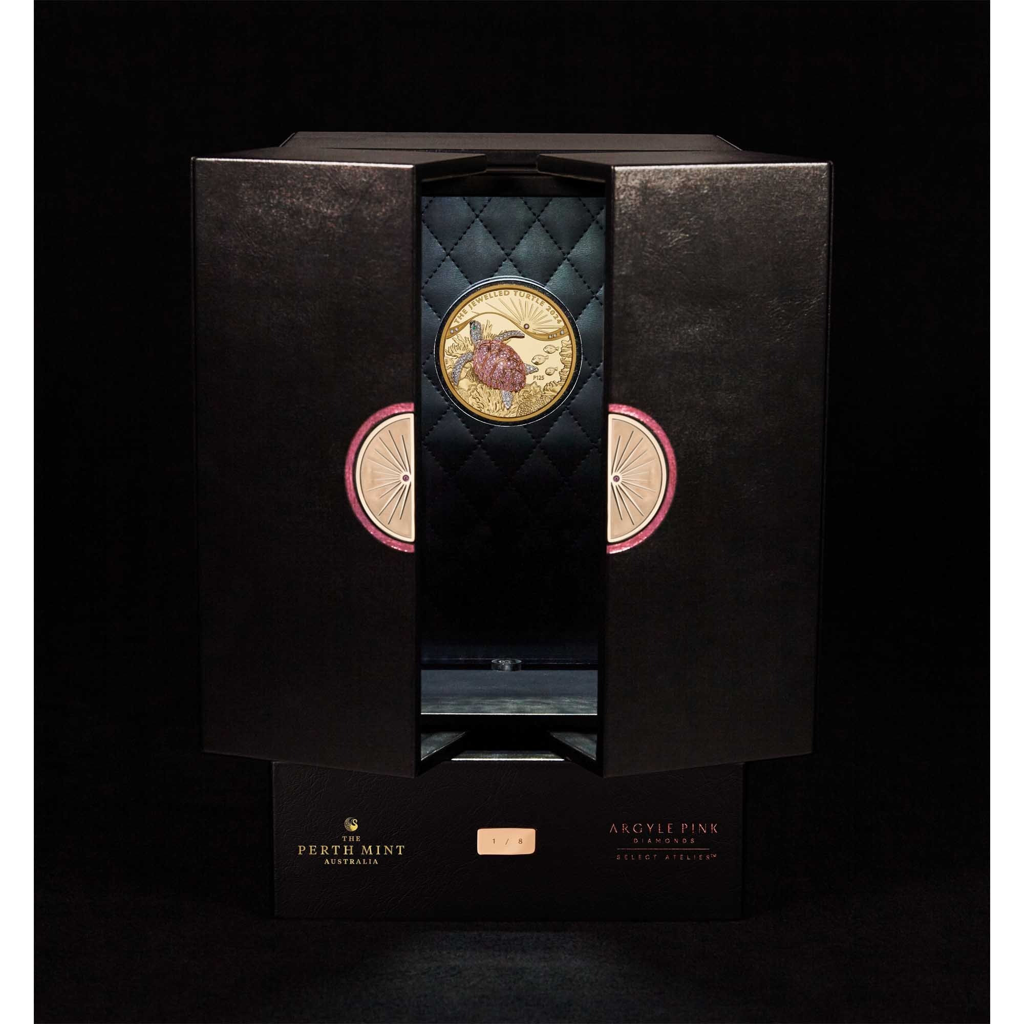 2024 10 oz Proof Jewelled Turtle Gold Coin - Image 9