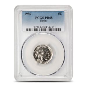 1936-P Proof Buffalo Nickel PCGS PR68 Satin