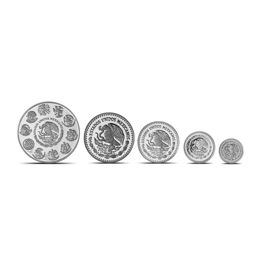 2025 Proof Mexican Silver Libertad 5-Coin Set - Image 3