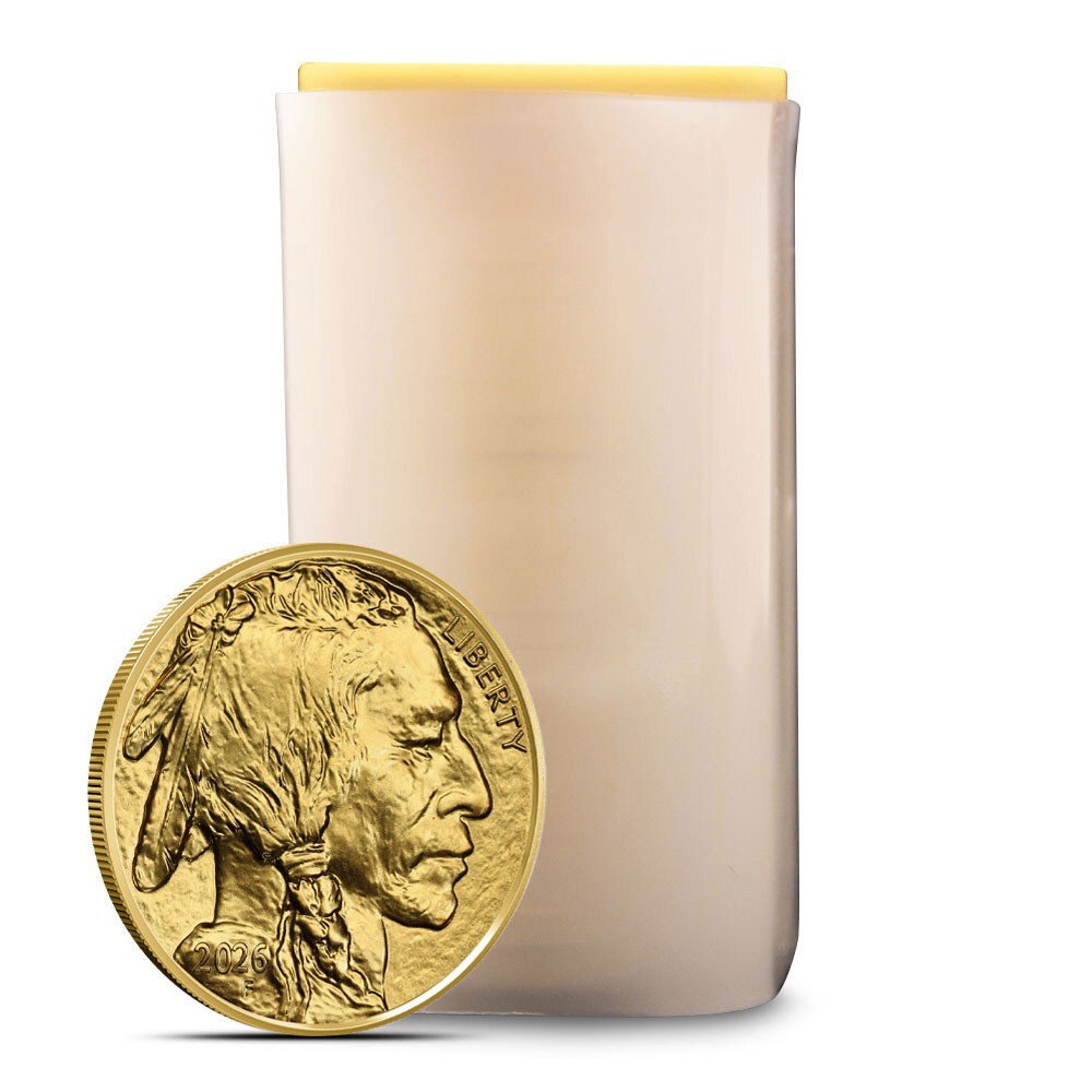 2026 1 oz American Gold Buffalo Tube (20 Coins, BU)