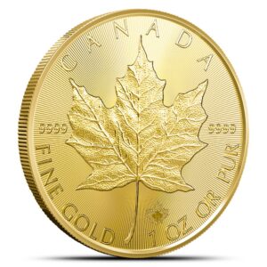 2026 1 oz Canadian Gold Maple Leaf Tube (10 Coins, BU)
