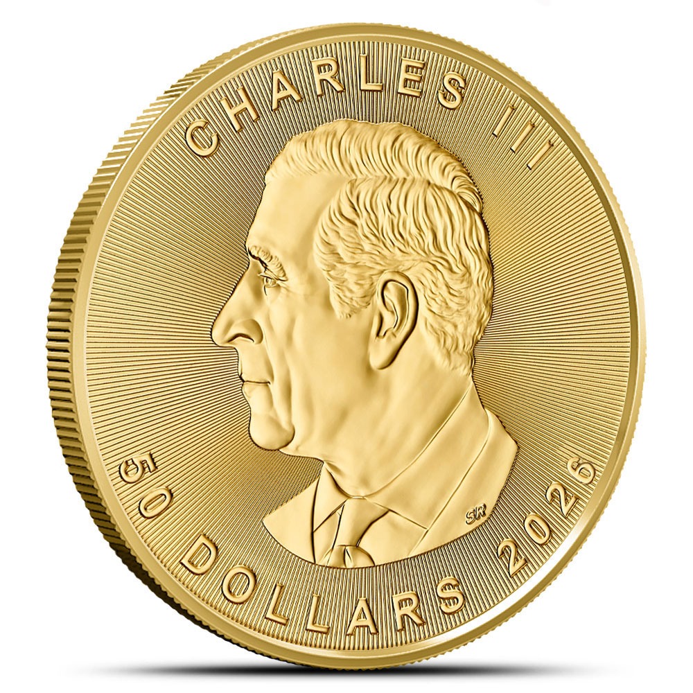 2026 1 oz Canadian Gold Maple Leaf Tube (10 Coins, BU) - Image 3