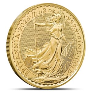 2026 1/2 oz British Gold Britannia Coin (BU)