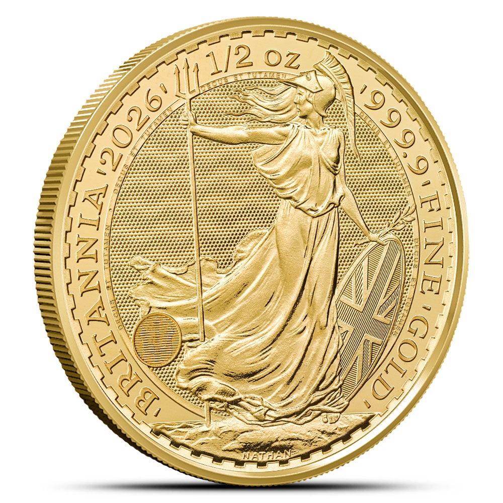 2026 1/2 oz British Gold Britannia Coin (BU)