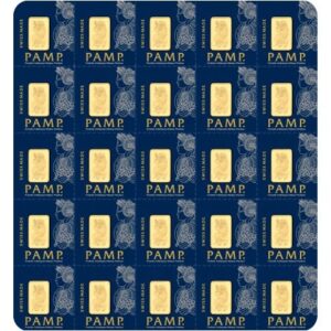 25 Gram PAMP Suisse Divisible Gold Bar (New w/ Assay, 25×1)