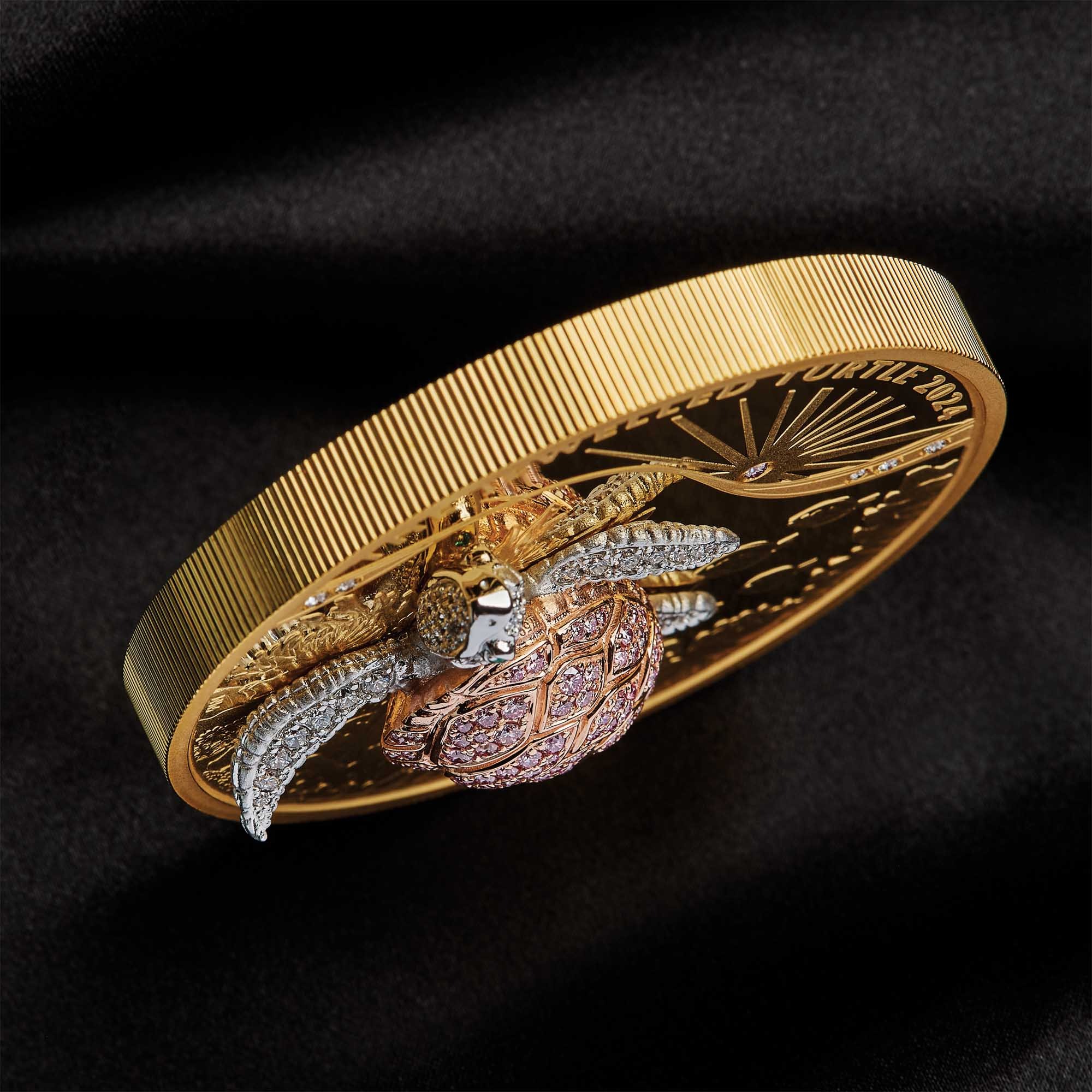 2024 10 oz Proof Jewelled Turtle Gold Coin - Image 7
